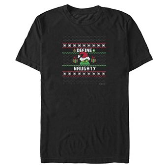 Big & Tall Dr. Seuss Grinch Define Naughty Graphic Tee
