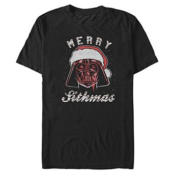 Big & Tall Star Wars Darth Vader Merry Sithmas Graphic Tee