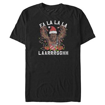 Big & Tall Star Wars Chewbacca Christmas Lights Graphic Tee
