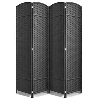 Sorbus 6 ft. Tall Extra Wide Double Hinged 4 Panel Room Divider - Folding Privacy Screens