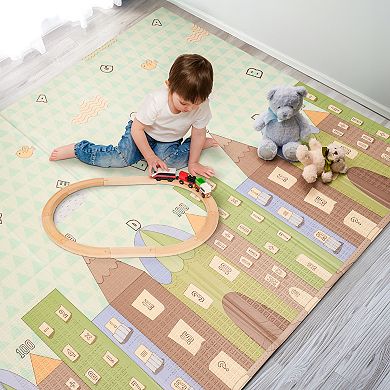 Sorbus Foldable Play Mats with Travel Bag - for Babies, Toddlers, and Kids Playtime & Tummy Time