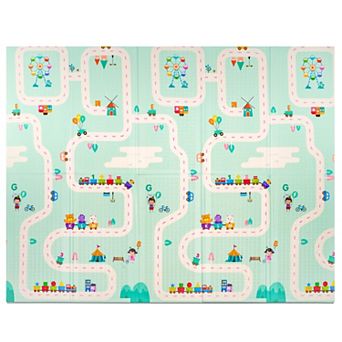 Sorbus Foldable Play Mats with Travel Bag - for Babies, Toddlers, and Kids Playtime & Tummy Time