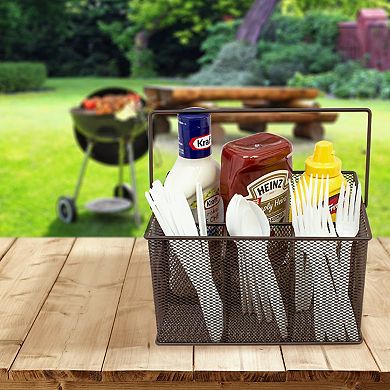 Sorbus Mesh Utensil Caddy - Organize & Serve in Style! Perfect for Kitchen, Parties, and More