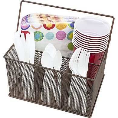 Sorbus Mesh Utensil Caddy - Organize & Serve in Style! Perfect for Kitchen, Parties, and More