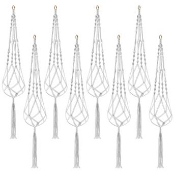 Sorbus Macrame Plant Hanger - for Indoor & Outdoor Hanging - Cotton Rope, for Home, Patio, Garden