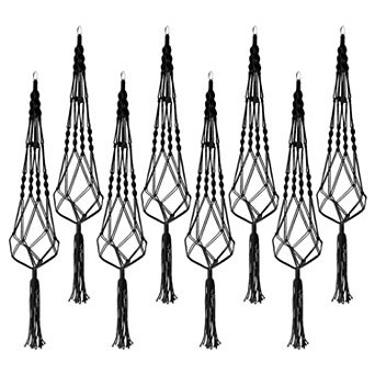 Sorbus Macrame Plant Hanger - for Indoor & Outdoor Hanging - Cotton Rope, for Home, Patio, Garden