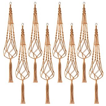 Sorbus Macrame Plant Hanger - for Indoor & Outdoor Hanging - Cotton Rope, for Home, Patio, Garden