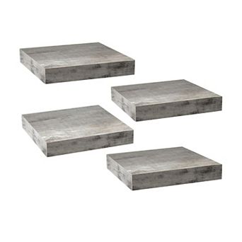 Sorbus 9 Inch 4 Pack Wall Mounted Floating Square Shelves - for Kitchen, Living Room, Bathroom