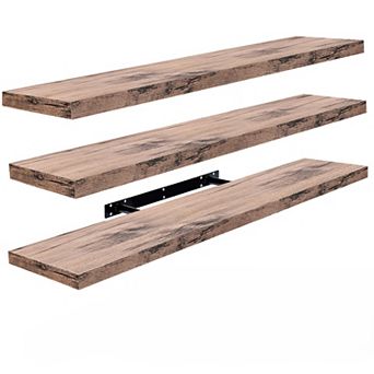 3 Pack (35"x9") Sorbus Long Floating Wall Shelves for Bedroom, Decor, Kitchen, Living Room