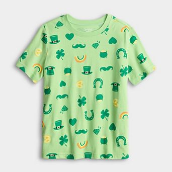Boys 4-12 Jumping Beans® Short Sleeve St. Patrick's Day Print Graphic Tee