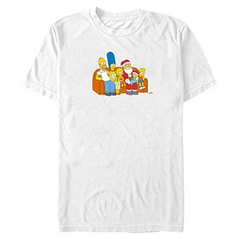 Big & Tall The Simpsons Santa Graphic Tee