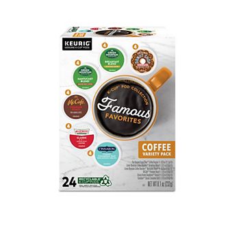 Keurig Famous Favorites Coffee Variety Pack 24 pk