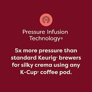 Keurig® K-Crema Single Serve Coffee Maker with 4 Cup & 2 Shot Sizes