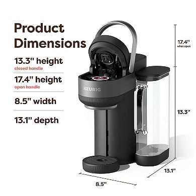Keurig® K-Crema Single Serve Coffee Maker with 4 Cup & 2 Shot Sizes