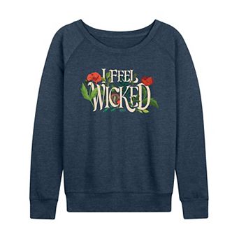 Women's Wicked For Good Elphaba I Feel Wicked French Terry Long Sleeve Tee