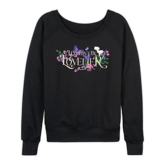Women's Wicked For Good Glinda I Couldn't Be Lovelier French Terry Long Sleeve Tee