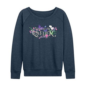 Women's Wicked For Good Glinda I Couldn't Be Lovelier French Terry Long Sleeve Tee