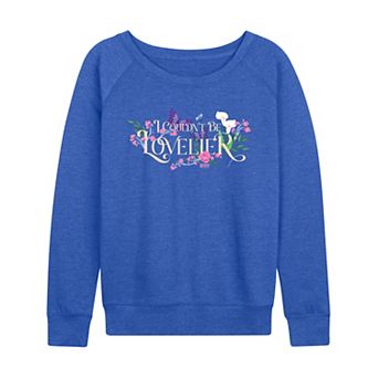 Women's Wicked For Good Glinda I Couldn't Be Lovelier French Terry Long Sleeve Tee