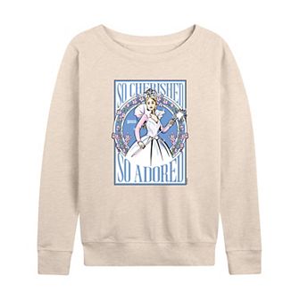 Women's Wicked For Good Glinda So Cherished So Adored French Terry Long Sleeve Tee