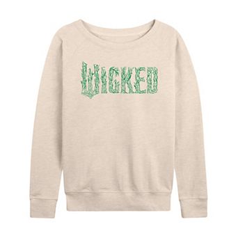 Women's Wicked For Good Logo Tree Branch French Terry Long Sleeve Tee