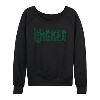 Women's Wicked For Good Logo Tree Branch French Terry Long Sleeve Tee