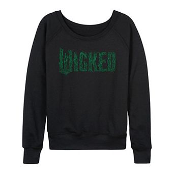 Women's Wicked For Good Logo Tree Branch French Terry Long Sleeve Tee