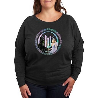 Plus Size Wicked For Good Because I Knew You French Terry Long Sleeve Tee