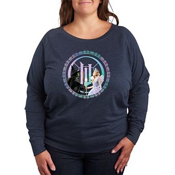 Plus Size Wicked For Good Because I Knew You French Terry Long Sleeve Tee
