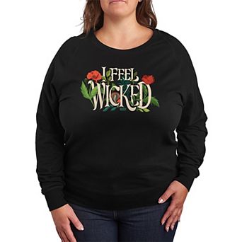 Plus Size Wicked For Good I Feel Wicked French Terry Long Sleeve Tee