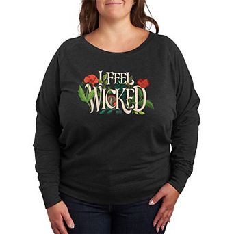Plus Size Wicked For Good I Feel Wicked French Terry Long Sleeve Tee