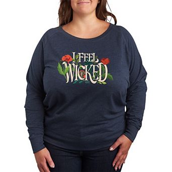 Plus Size Wicked For Good I Feel Wicked French Terry Long Sleeve Tee