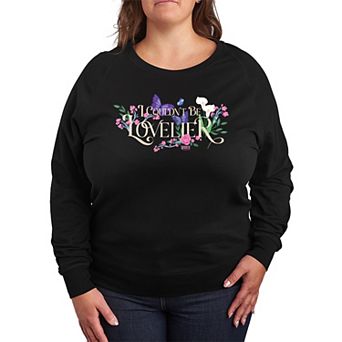 Plus Size Wicked For Good Glinda I Couldn't Be Lovelier French Terry Long Sleeve Tee