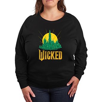 Plus Size Wicked For Good French Terry Long Sleeve Tee