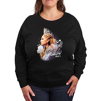 Plus Size Wicked For Good Glinda French Terry Long Sleeve Tee