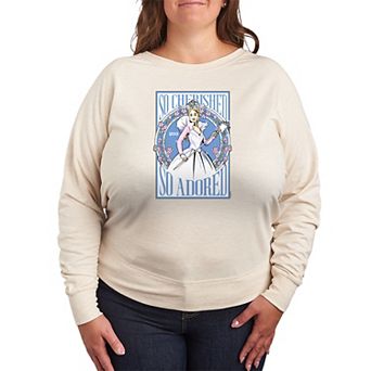 Plus Size Wicked For Good Glinda So Cherished So Adored French Terry Long Sleeve Tee
