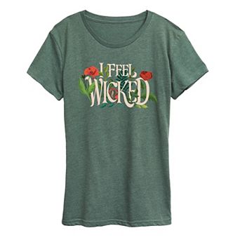 Women's Wicked For Good Elphaba I Feel Wicked Graphic Tee