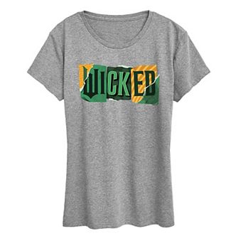 Women's Wicked For Good Logo Ripped Graphic Tee