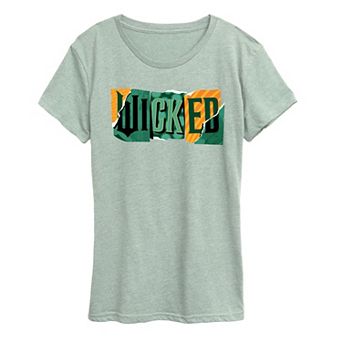 Women's Wicked For Good Logo Ripped Graphic Tee