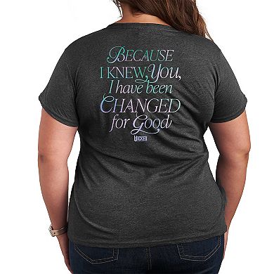 Plus Size Wicked For Good Elphaba & Glinda Graphic Tee
