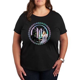 Plus Size Wicked For Good Elphaba & Glinda Graphic Tee