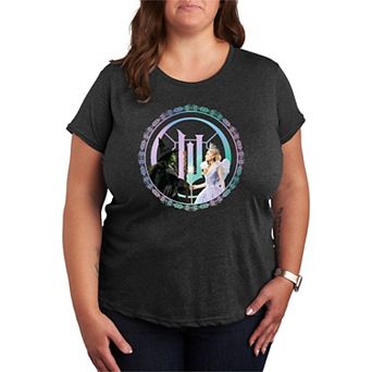 Plus Size Wicked For Good Elphaba & Glinda Graphic Tee