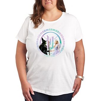 Plus Size Wicked For Good Elphaba & Glinda Graphic Tee