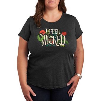 Plus Size Wicked For Good Elphaba I Feel Wicked Graphic Tee