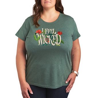 Plus Size Wicked For Good Elphaba I Feel Wicked Graphic Tee