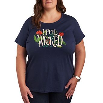 Plus Size Wicked For Good Elphaba I Feel Wicked Graphic Tee