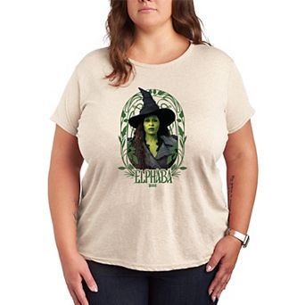 Plus Size Wicked For Good Elphaba Frame Graphic Tee