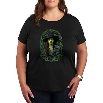 Plus Size Wicked For Good Elphaba Frame Graphic Tee