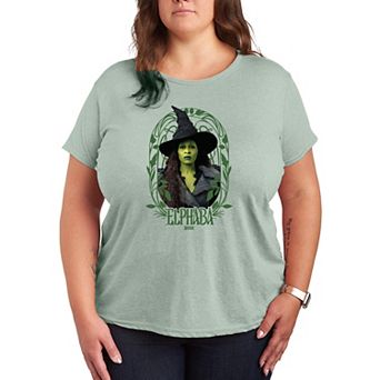Plus Size Wicked For Good Elphaba Frame Graphic Tee