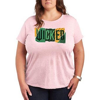 Plus Size Wicked For Good Logo Ripped Propaganda Posters Graphic Tee
