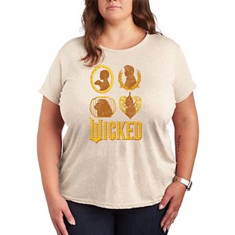 Plus Size Wicked For Good Oz Group Grid Graphic Tee